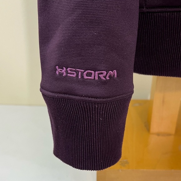 Under Armour Girls Fleece Storm Logo Hoodie - Picture 3 of 4